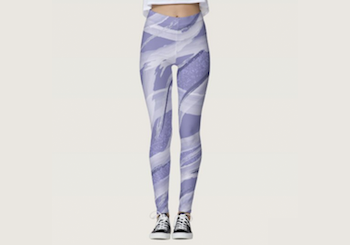 Lavender Abstract Watercolor Leggings